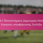 3-2-4-1 Πλεονεκτήματα: Δημιουργία πλάτους, Ευκαιρίες υπερφόρτωσης, Ευελιξία