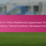 3-2-4-1 Ρόλος Εξειδίκευσης Σχηματισμού: Σετ Δεξιοτήτων, Τακτική Συνείδηση, Προσαρμοστικότητα