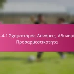 3-2-4-1 Σχηματισμός: Δυνάμεις, Αδυναμίες, Προσαρμοστικότητα