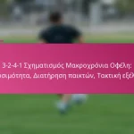 3-2-4-1 Σχηματισμός Μακροχρόνια Οφέλη: Βιωσιμότητα, Διατήρηση παικτών, Τακτική εξέλιξη