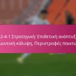 3-2-4-1 Στρατηγική: Επιθετική ανάπτυξη, Αμυντική κάλυψη, Περιστροφές παικτών