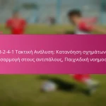 3-2-4-1 Τακτική Ανάλυση: Κατανόηση σχημάτων, Προσαρμογή στους αντιπάλους, Παιχνιδική νοημοσύνη