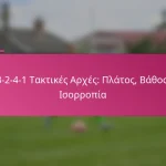 3-2-4-1 Τακτικές Αρχές: Πλάτος, Βάθος, Ισορροπία