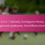 3-2-4-1 Τακτικές: Συστήματα πίεσης, Αμυντική οργάνωση, Αντεπίθεση πίεσης