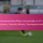 Αντικατάσταση Ρόλων στη Διάταξη 3-2-4-1: Επιπτώσεις, Τακτικές Αλλαγές, Προσαρμοστικότητα
