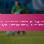 Ενσωμάτωση Νεαρών Παικτών στη Διάταξη 3-2-4-1: Καθοδήγηση, Ανάπτυξη Δεξιοτήτων, Τακτική Κατανόηση