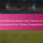 Ρόλος Επιθετικού Μέσου στην Τακτική 3-2-4-1: Δημιουργικότητα, Όραμα, Σκοραρίσματα
